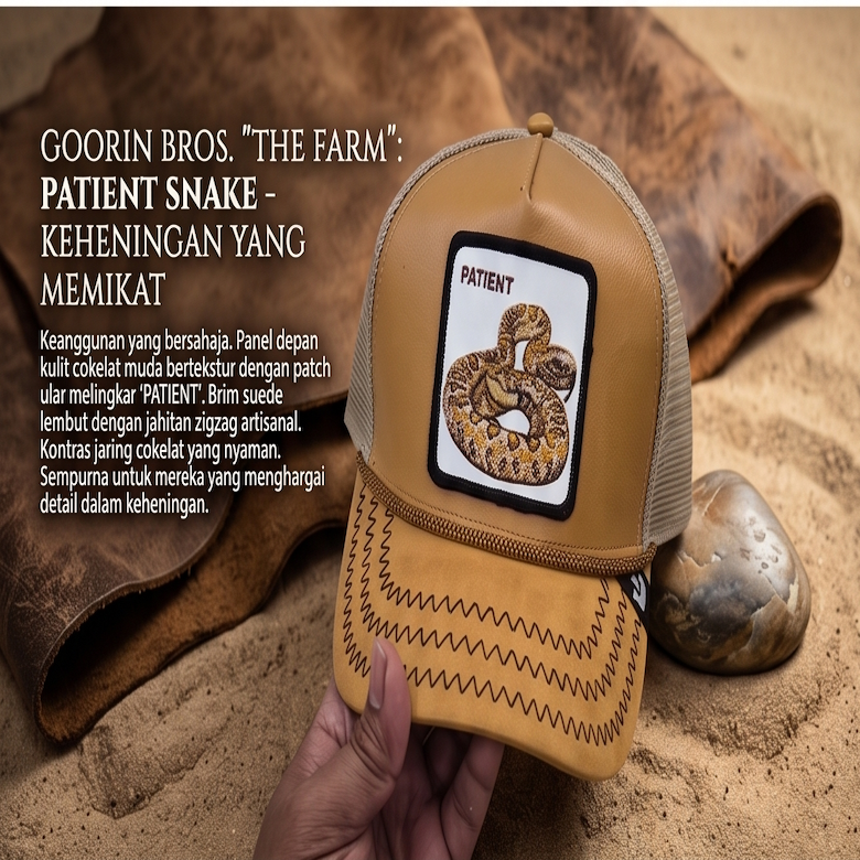 Topi Goorin Bros The Farm Ular PATIENT Trucker Cap Unisex