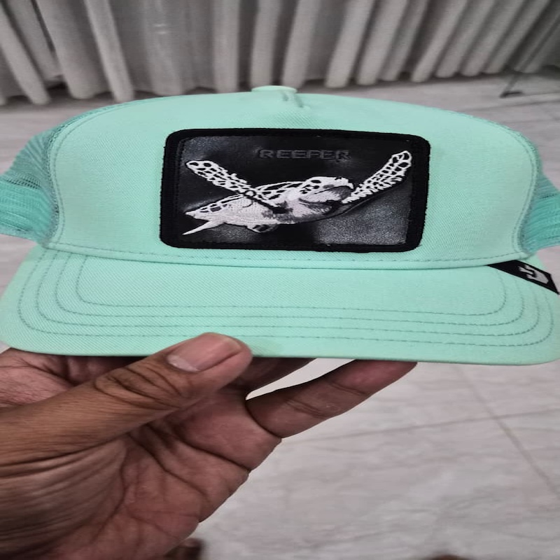 Goorin Bros REEPER Sea Turtle Mint Trucker Cap Original Style