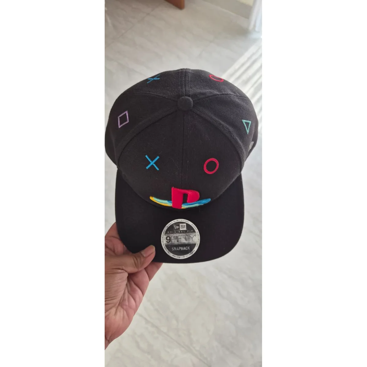🎮 New Era 9FIFTY PlayStation Snapback – Black Multicolor Logo | Limited Edition