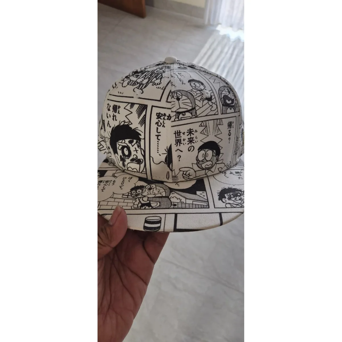 🐱📖 New Era 59FIFTY Doraemon Manga All Over Print Fitted Cap – Rare Collection size 738