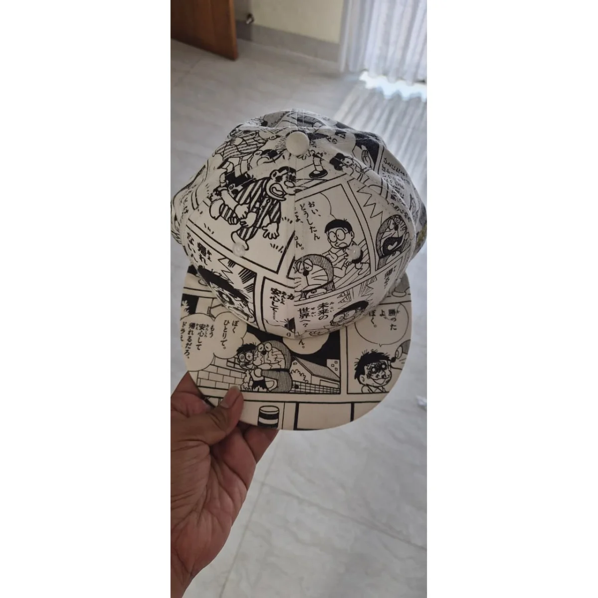 🐱📖 New Era 59FIFTY Doraemon Manga All Over Print Fitted Cap – Rare Collection size 738